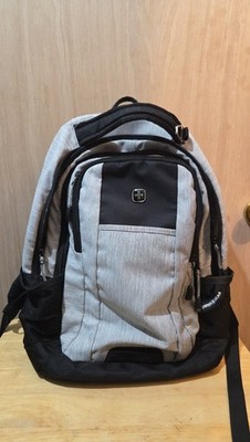 SwissGear Heather Gray and Black Laptop Backpack with Airflow Back Panel