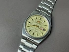 Vintage Orient Crystal Cream Dial 37mm Men's Watch