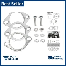 3 Inch 2-Bolt Exhaust Flange Repair Kit, Stainless Steel Exhaust System 3 Inch