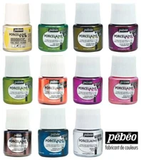 Pebeo Porcelaine 150 China Paint 45ml Bottle, Shimmers, Choose Decorative Colors