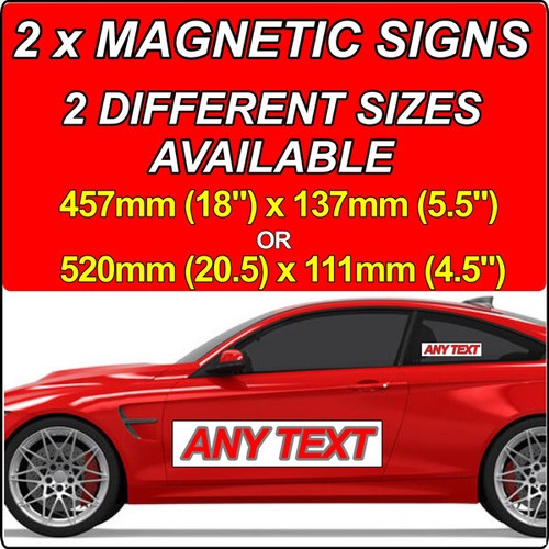 2x MAGNETIC MOTOR TRADE SHOW ROOM PLATE SIGN ADVERTISING REG VEHICLE CAR VAN - Picture 7 of 11