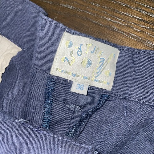 NWT Wythe Cotton/Linen Pants 36 x 31 Indigo Blue - Picture 4 of 6