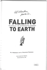 Al Worden Autographed "Falling To Earth" Book Apollo 15 Astronaut JSA