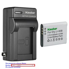 Kastar Battery Wall Charger for Olympus Li-90B LI-90C  Olympus Stylus TG-1 iHS