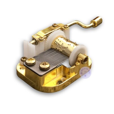 Play ''Once Upon a December'' Music Box Parts Hand Crank Sankyo Musical Movement