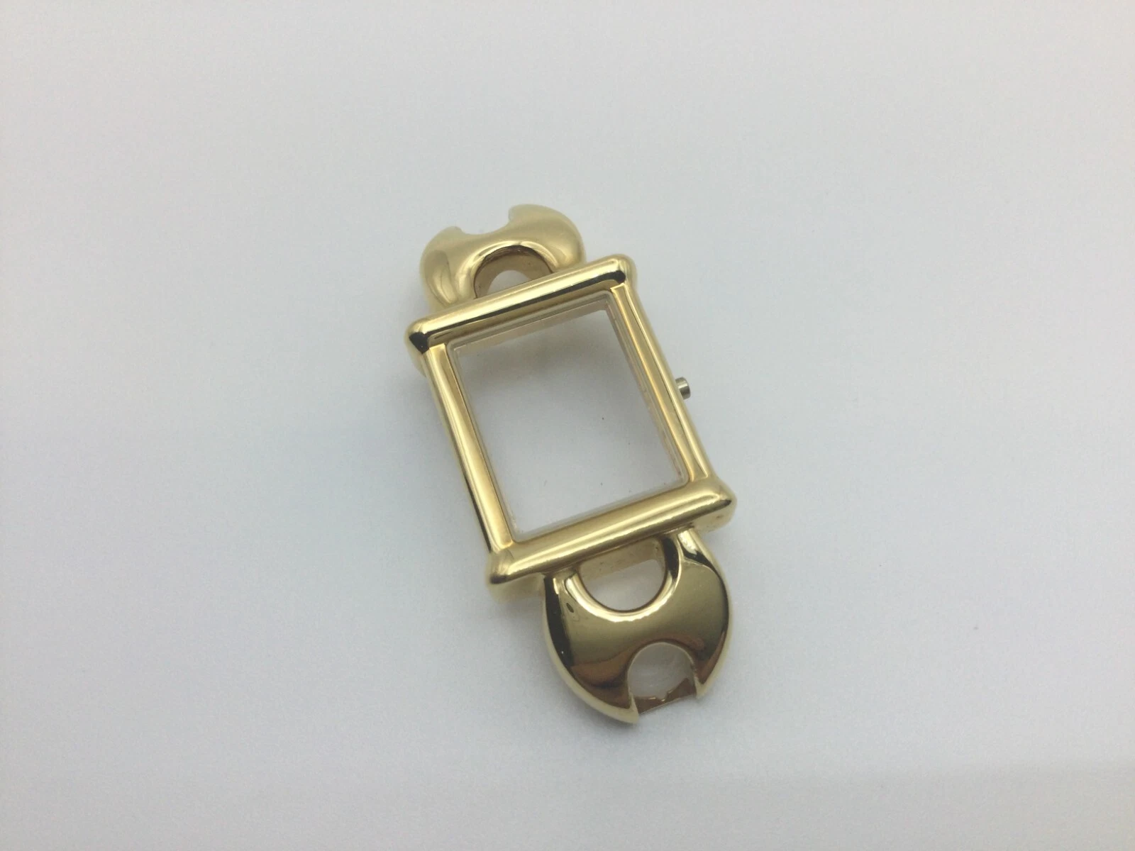 BOITIER DE MONTRE NEUF GUCCI 1800L OR JAUNE AVEC CRISTAL