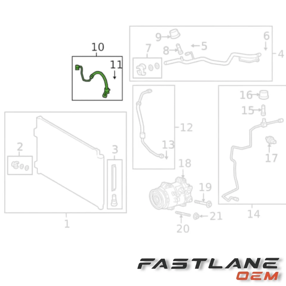 Manguera de descarga Toyota Venza 2021-2022 nueva OEM 88711-0R020 Foto 3 de 4