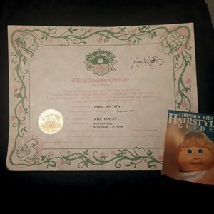 ebay replica cabbage patch birth certificate ebay replica cabbage patch birth certificate