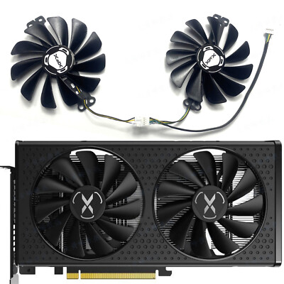 PCパーツ RX6600 Cooling Fan Graphics Replacement Fan for XFX RX6600 6600XT 6650XT