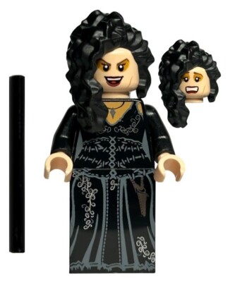 NEW LEGO BELLATRIX LESTRANGE MINIFIG 4840 harry potter printed dress