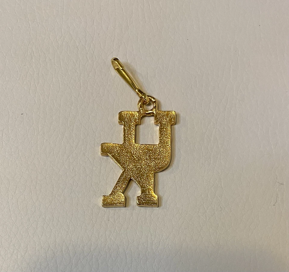 Berloque pingente para colar azul/branco/dourado University of Kentucky Wildcats Reino Unido - Imagem 2 de 3