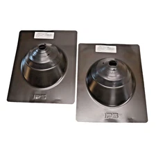 2Pc- IPS Aluminum Base Roof Flashing, 1.5" To 4" Water-Tite 4N1 Vent Pipe Flange