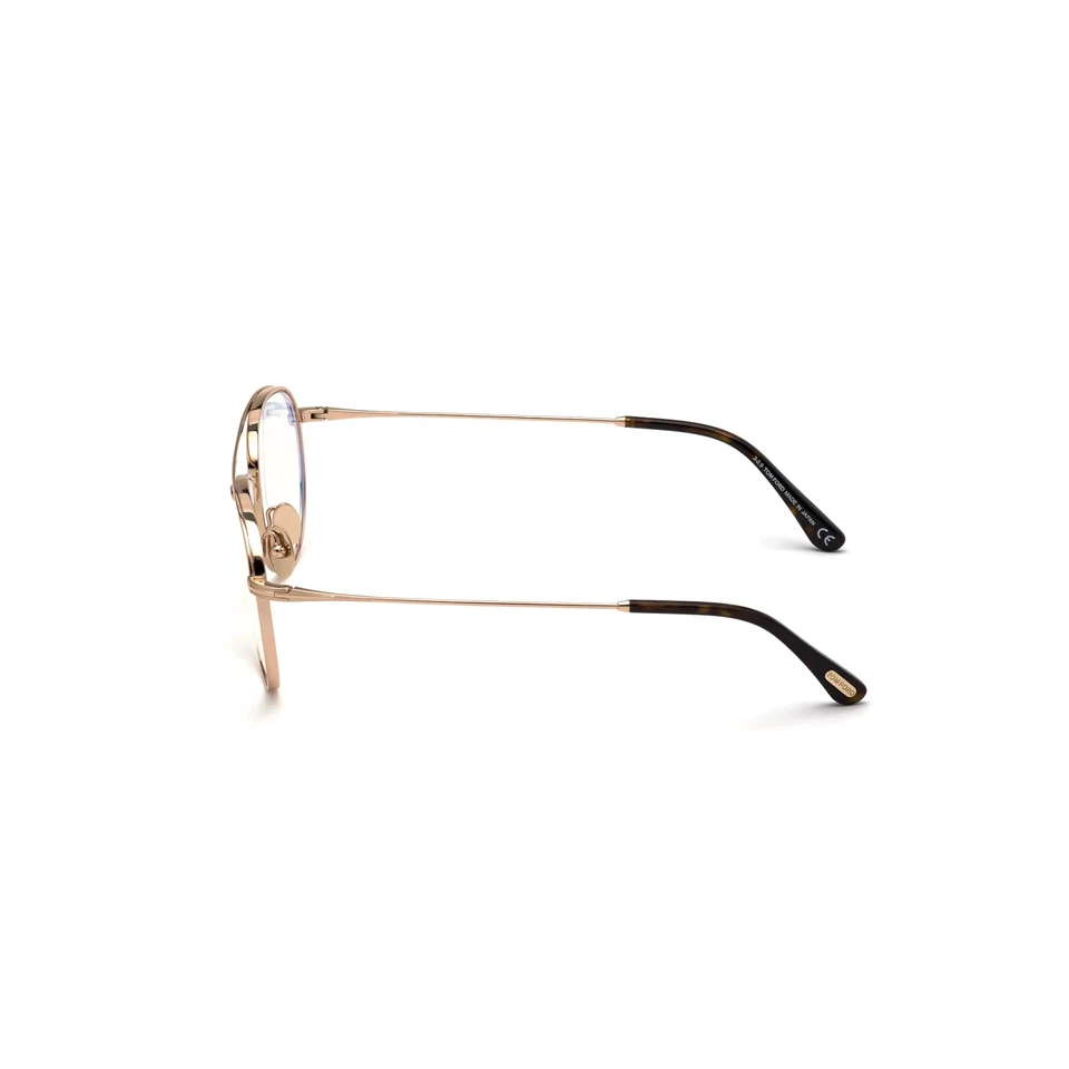 Marco de gafas Tom Ford TF5693-B 028 oro rosa aviador titanio metal 57-16-145 Foto 2 de 3