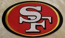 San Francisco 49ers BIG 5.25" Iron On Embroidered Patch ~ Free Tracking!
