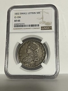 1832 Capped Bust Half NGC XF45 O 104