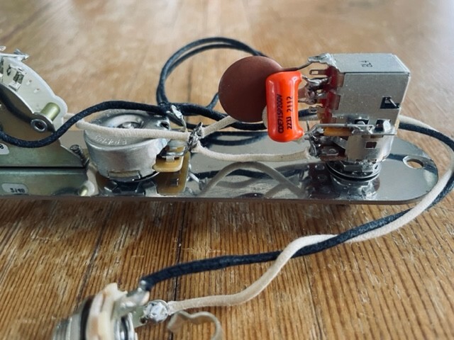 4 Way Fender Telecaster Wiring 250k CTS Varitone .022 Orange