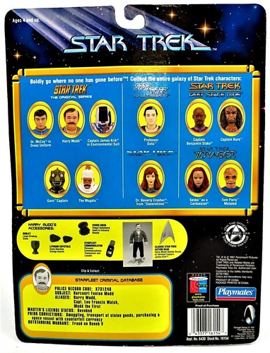 Figura de acción Harry Mudd juguetes serie Star Trek - NUEVA sellada de fábrica - Imagen 4 de 4
