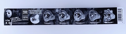 Collezione anelli in metallo Jason Part3 Friday the 13th Takara Tomy Arts dal... - Foto 7 di 7