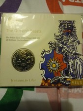 Royal Mint 2020 The Queens Beasts The White Lion of Mortimer £5 BUNC