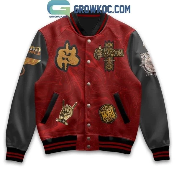 Saxon Into The Labyrinth Baseball Jacket