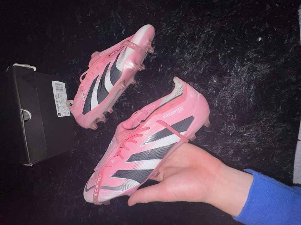 Botines de fútbol Adidas Predator Elite Fg rosa David Beckham talla EE. UU. 11,5 Foto 3 de 4