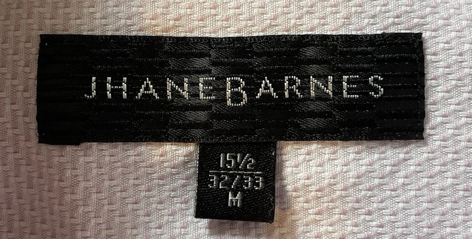 Camisa de vestir Jhane Barnes para hombre con textura de dos capas talla M 15,5 32/33 rosa Foto 3 de 4