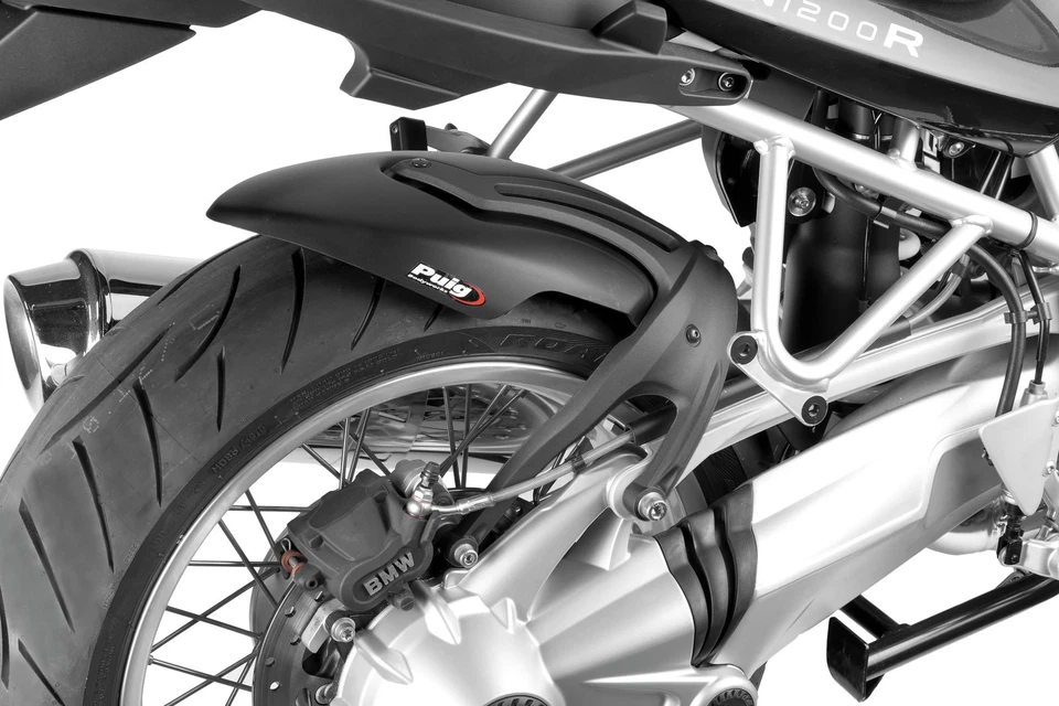 For BMW R1200R 2006-2014 Puig Rear Matte Black Fender w Aluminium Support Foto 2 de 2
