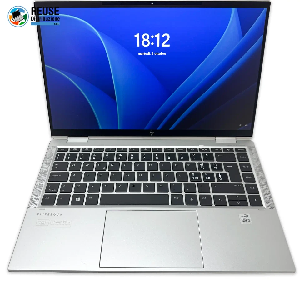 HP EliteBook X360 1040 G7 · i7-10710U · 16GB · 512GB, foto 2 di 5