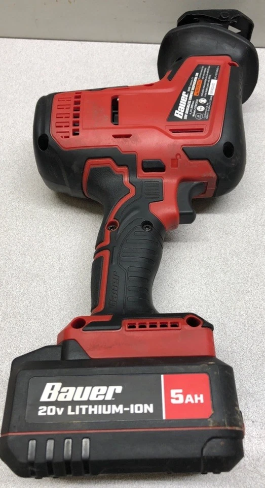 Bauer 20V Brushless Compact Reciprocating Saw w/Battery & Charger 58458 - Image 2 of 4