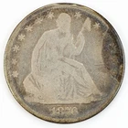 1876 Liberty Seated Half Dollar Good Silver 50c