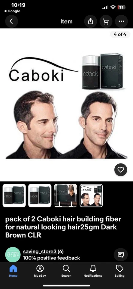 Caboki Hair Building Fibers Light Blonde Instant Fuller Hair - Image 2 of 3