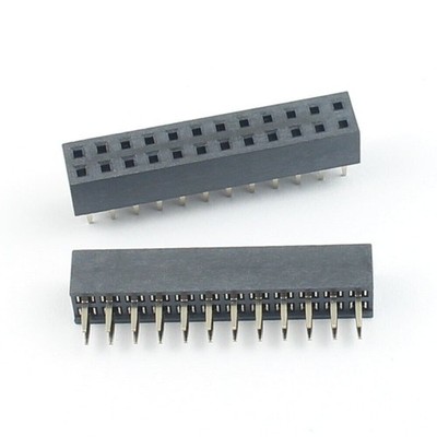 5Pcs 2mm 2.0mm Pitch 2x12 Pin 24 Pin Female Dual Straight Header Strip H=4.3mm #