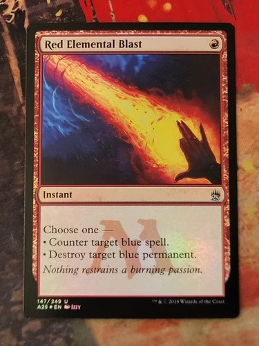 MTG Card: Red Elemental Blast (Masters 25) FOIL