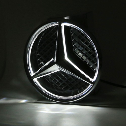LED Light Front Grille Star Emblem Logo For Mercedes Benz C300 CLA250