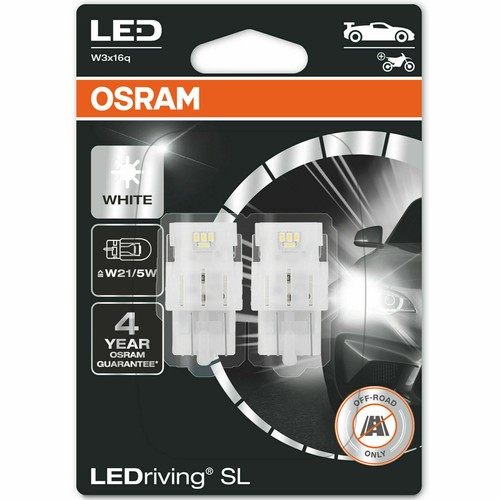 OSRAM LEDriving SL LED W21/5W 6000K Bombilla Coche Blanco Frío (Doble) W3x16q | 12V - Imagen 3 de 3
