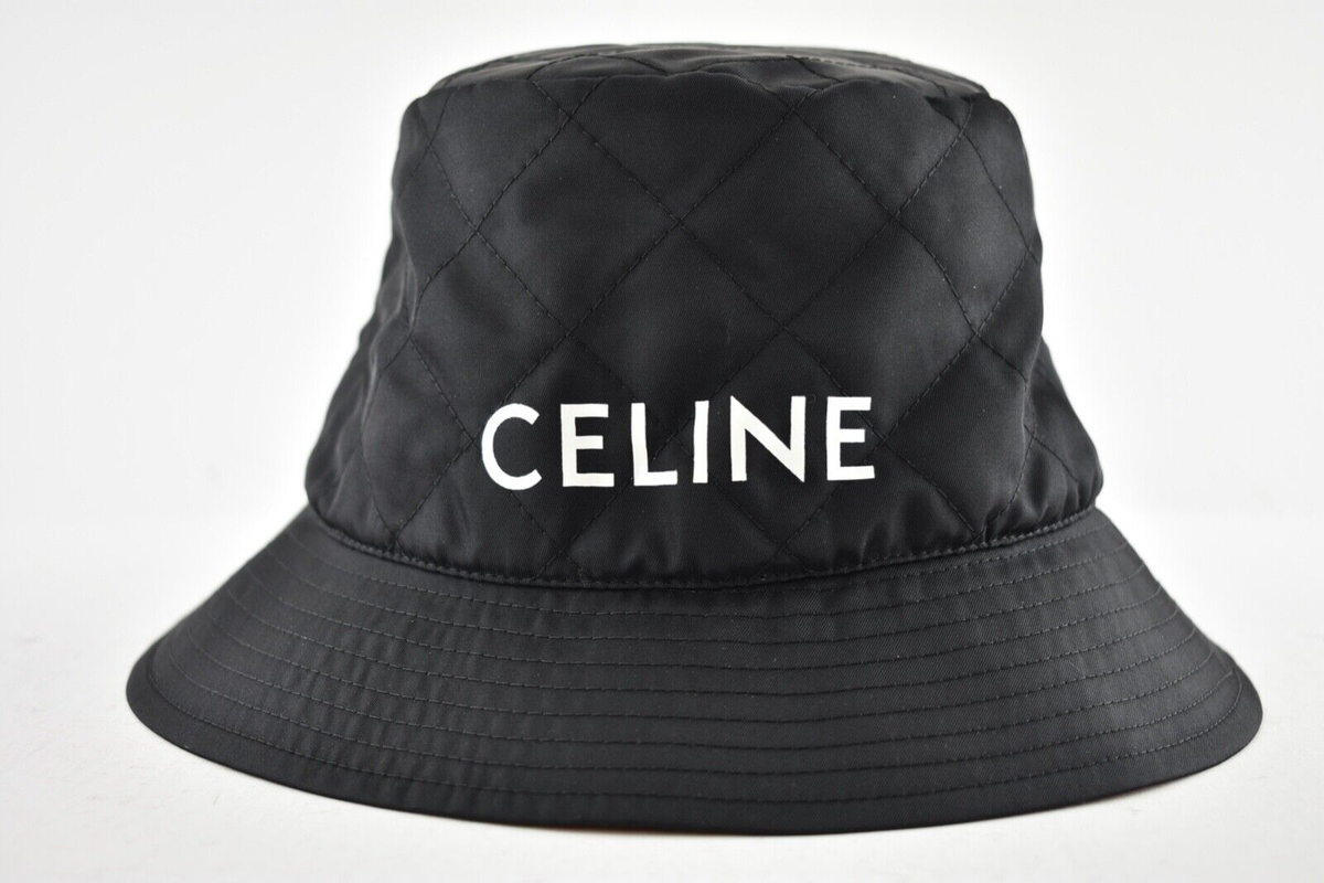 CELINE セリーヌ 2AUO4968P Hedi Slimane LOGO BUCKET HAT エディ 