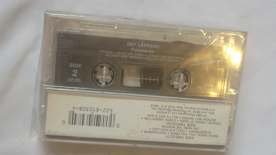 Def Leppard Pyromania Cassette Tape Factory Sealed ORIGINAL 1983 - Image 2 of 4