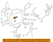 GM OEM 16-24 Acadia Front Door Lock Hardware-Handle Base 13512733