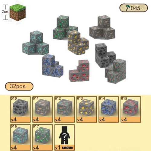 My World Magnetic Building Block Set STEM Mine Craft Toys Tiles Pixel Cube 2CM - Picture 37 of 78