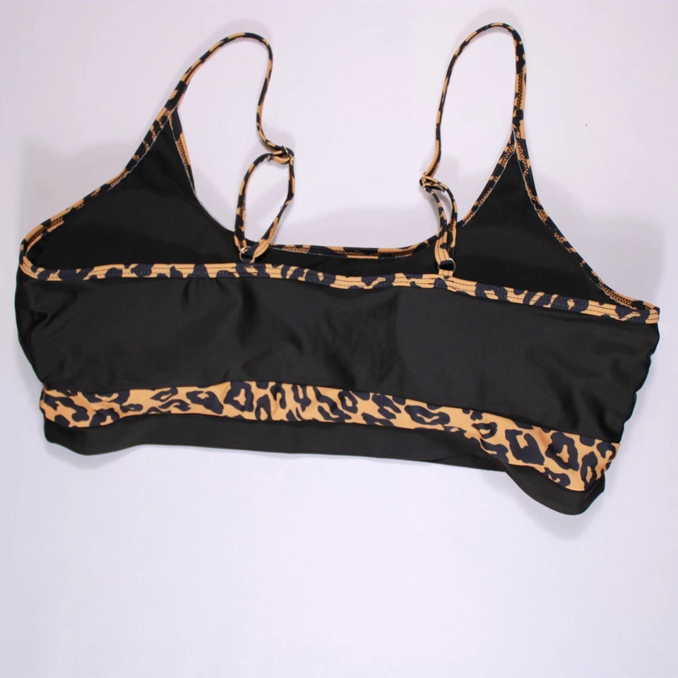 Traje de baño sin marca para mujer talla 2XL elástico espagueti tanga cheeta top SOLO Foto 2 de 4