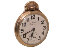 1955 Antique Hamilton 992B Railway Special 21J 992 10K GF Pocket Watch 21 Jewel