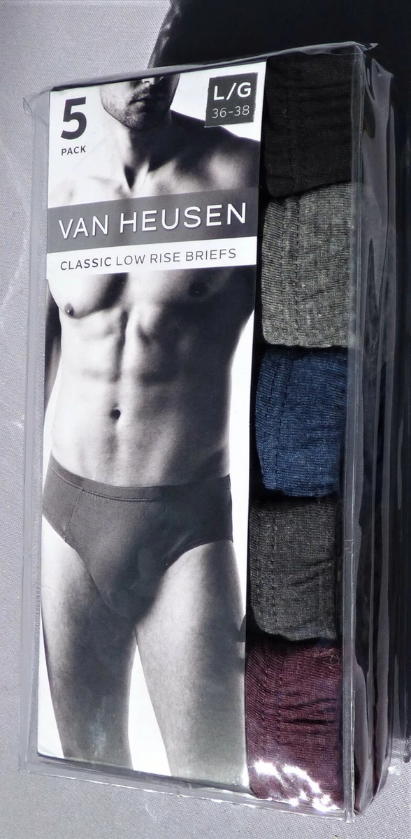 Van Heusen 5 Pack Classic Mens Low Rise Bikini Briefs Guys