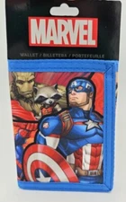 New Marvel Hulk Groot Captain America Spiderman Iron Man & More Trifold Wallet