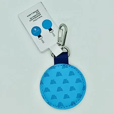 ALDI Gear Blue Logo Circle Quarter Holder Keeper Keychain Keyclip 2024