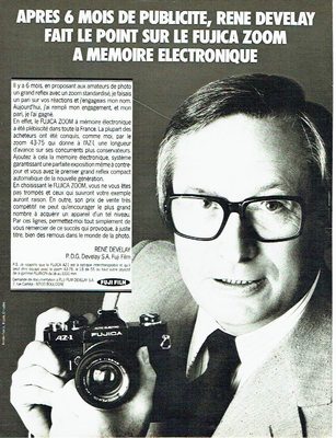 Advertising 057 1978 Fuji Film Mr Develay Camera Fujica AZ1