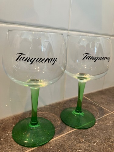Set 2 x Tanqueray Gin große Gin Copa Kelch Gläser *nagelneu* Pub Man Cave