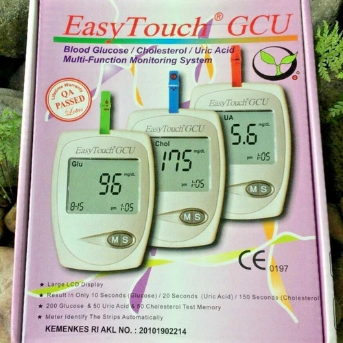 Easy Touch Blood GCU Blood Glucose Cholesterol Uric Acid Test 3 in 1