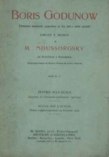 Boris Godunow. Dramma musicale popolare in tre atti e sette quadri [1908] [1908]