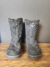 Gitano Women's Black Winter Boots with Wedge Heel and Zipper - Size 9 1/2