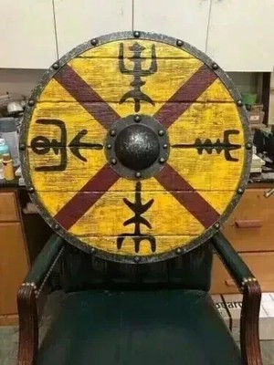 Mittelalter Krieger Rundschild Holz Wikinger Rundrüstung Schild Replik Geschenkartikel